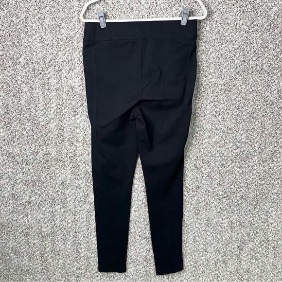 Democracy Leggings Women’s Large Glider Black Ponte Pull On - Picture 3 of 5